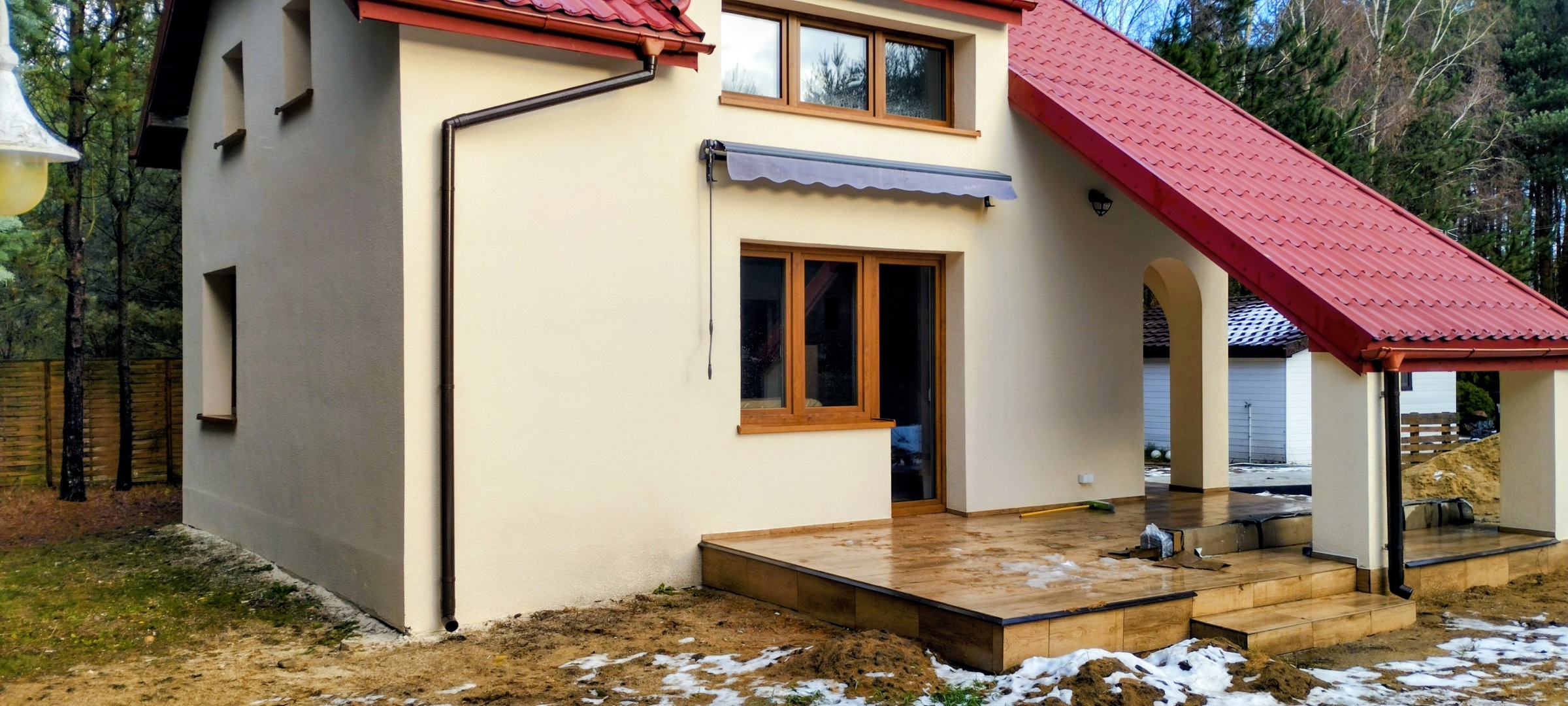 Taras po remoncie w Rzeczycy – efekt końcowy całej realizacji.